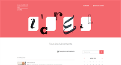 Desktop Screenshot of calendrierdulivre.com