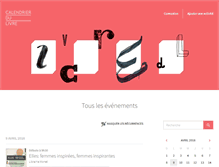 Tablet Screenshot of calendrierdulivre.com